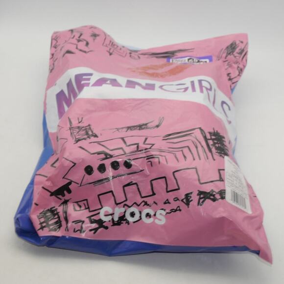 New Mean Girls Classic Platform Clogs Sandals  Blue Pink Fuzzy Lining Women's 8 - Picture 8 of 9